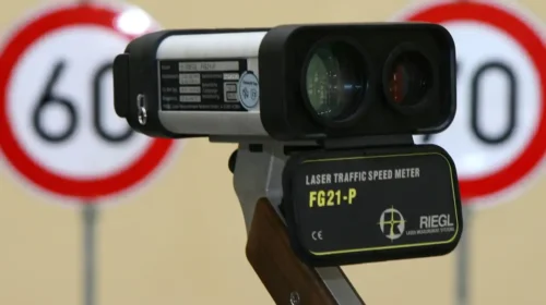 Laserhandmessgerät Polizei
