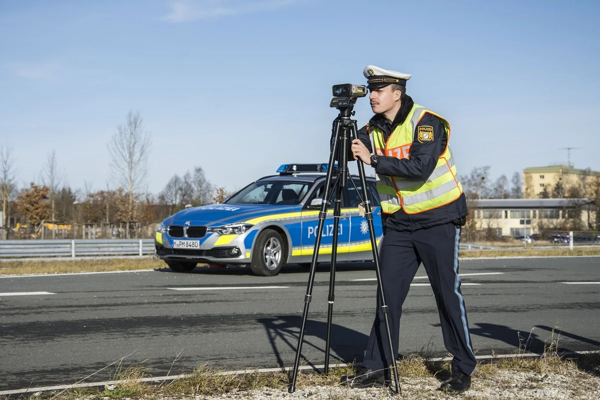Polizei Geschwindigkeitsmessung